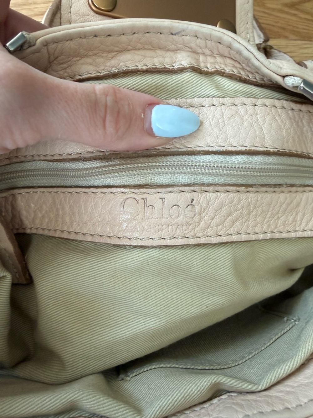 Vintage Chloe Light Pink Mini Leather Paddington - Picture 12 of 14
